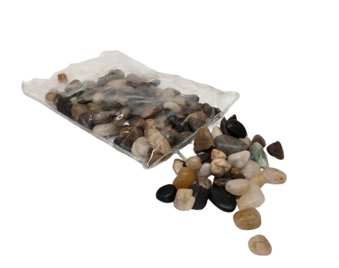 BOLSA PIEDRAS COLORES 5-8mm/200GRS.