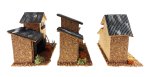 JUEGO 3 CASAS CORCHO RUSTICAS SURT/ 18X8X12CMS (PRECIO JUEGO)