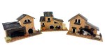 JUEGO 3 CASAS CORCHO RUSTICAS SURT/ 18X8X12CMS (PRECIO JUEGO)