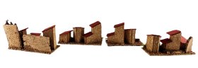 JUEGO 4 CASAS CORCHO SURT/ 9X4X6CMS (PRECIO JUEGO)