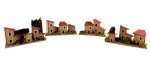 JUEGO 4 CASAS CORCHO SURT/ 9X4X6CMS (PRECIO JUEGO)