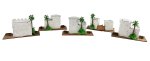 JUEGO 5 CASAS MORAS CORCHO SURT/ 10X6X9CMS (PRECIO JUEGO)