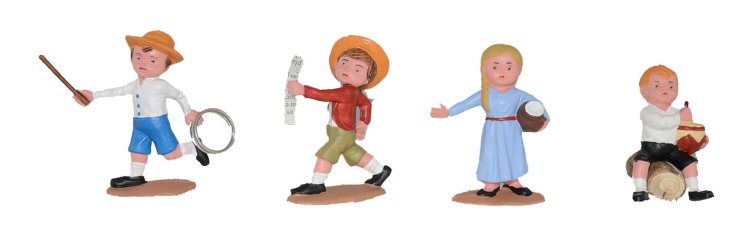 JUEGO 4 PASTORES MODERNOS SURTIDOS 8CMS. (PRECIO JUEGO)