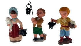 JUEGO 3 PASTORES MODERNOS CON FAROL SURT.8CMS. (PRECIO JUEGO)