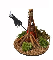 FOGATA CON LUZ LLAMA A 220V / 9X9X9CMS