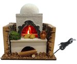 HORNO CORCHO CON LUZ LLAMA A 220V / 12X12X15CMS
