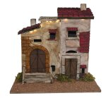CASA CORCHO CON LUZ PILA / 25X15X25CMS