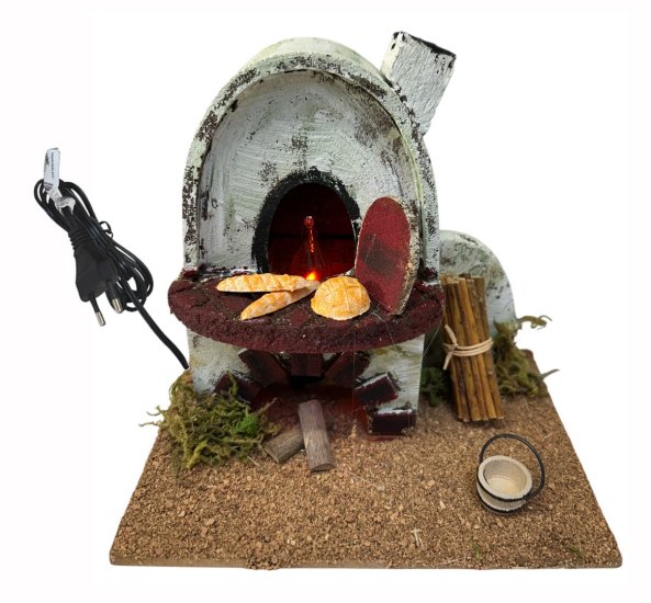 HORNO CORCHO CON LUZ LLAMA A 220V / 16X9X14CMS