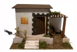 CASA RURAL CORCHO CON LUZ BELEN / 22X14X16CMS