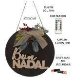 COLGANTE BON NADAL CON 20 LUCES LED 20CMS