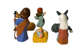 JUEGO NACIMIENTO MODERNO PINTADO INFANTIL 8CMS.