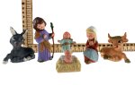 JUEGO NACIMIENTO MODERNO PINTADO INFANTIL 8CMS.