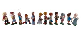 JUEGO 12 PASTORES MOD.SURT PINTADO INFANTIL 8CMS. (PRECIO JUEGO)