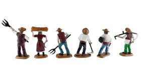 JUEGO 6 CAMPESINOS SURTIDOS 8CMS. (PRECIO JUEGO)