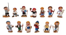 JUEGO 13 PASTORES MODERNOS SURTIDOS 5CMS (PRECIO JUEGO)