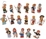JUEGO 17 PASTORES MODERNOS SURTIDOS 8CMS. (PRECIO JUEGO)