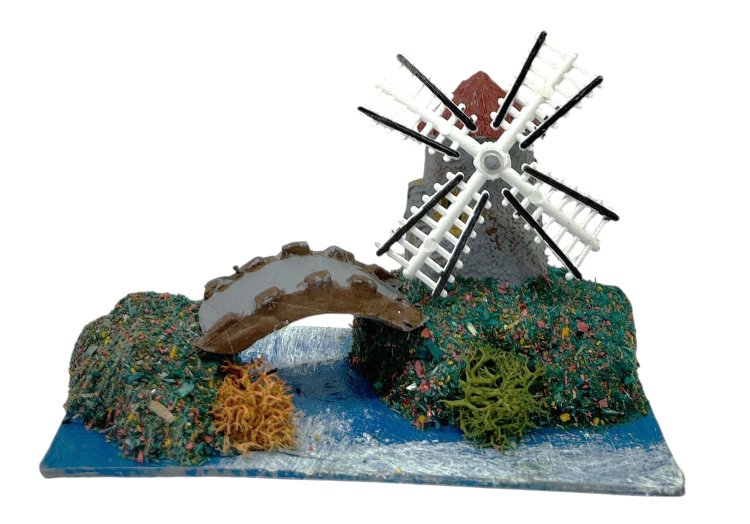 MOLINO CON RIO / 12X7X7CMS