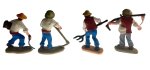 JUEGO 4 CAMPESINOS SURTIDOS 7CMS. (PRECIO JUEGO)