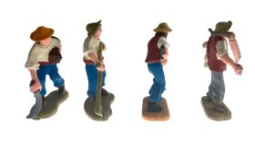 JUEGO 4 CAMPESINOS SURTIDOS 7CMS. (PRECIO JUEGO)