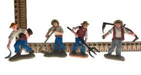 JUEGO 4 CAMPESINOS SURTIDOS 7CMS. (PRECIO JUEGO)