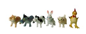 JUEGO 6 ANIMALES MODERNOS SURTIDOS 3,5CMS. (PRECIO JUEGO)