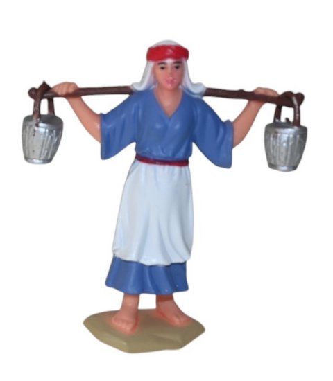 PASTORA CON CUBOS 8CMS.