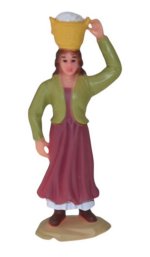 PASTORA CON CESTA CABEZA 8CMS.