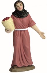 PASTORA CON CESTA 8CMS.