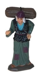 PASTOR CON LEÑA 8CMS.
