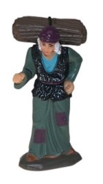 PASTOR CON LEÑA 8CMS.