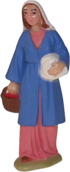 MUJER CON CESTO 8CMS.