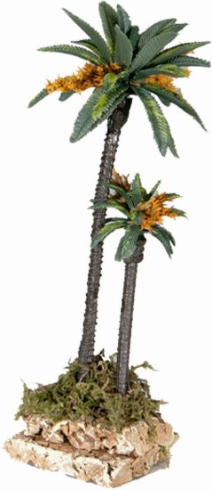 PALMERA DOBLE DECORADA 19CMS