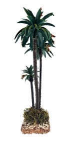 PALMERA TRIPLE DECORADA 25CMS