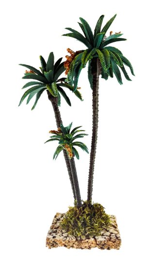 PALMERA TRIPLE DECORADA 25CMS