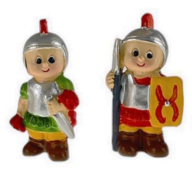 JUEGO 2 ROMANOS SURTIDOS INFANTIL RESINA 6CMS (PRECIO JUEGO)