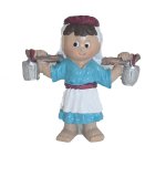 PASTORA CON CUBOS INFANTIL RESINA 6CMS