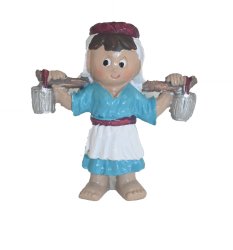 PASTORA CON CUBOS INFANTIL RESINA 6CMS