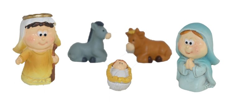 JUEGO NACIMIENTO INFANTIL RESINA 4,5CMS