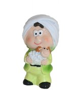 PASTOR CON CORDERO INFANTIL RESINA 4,5CMS