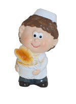 PASTOR CON PAN INFANTIL RESINA 4,5CMS