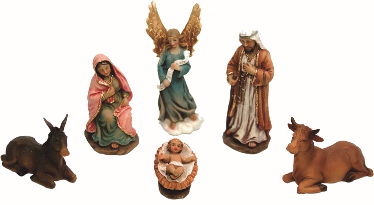 JUEGO NACIMIENTO RESINA 8CMS.