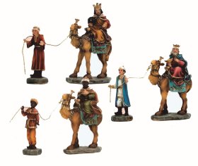 JUEGO REYES A CAMELLO RESINA 6CMS.