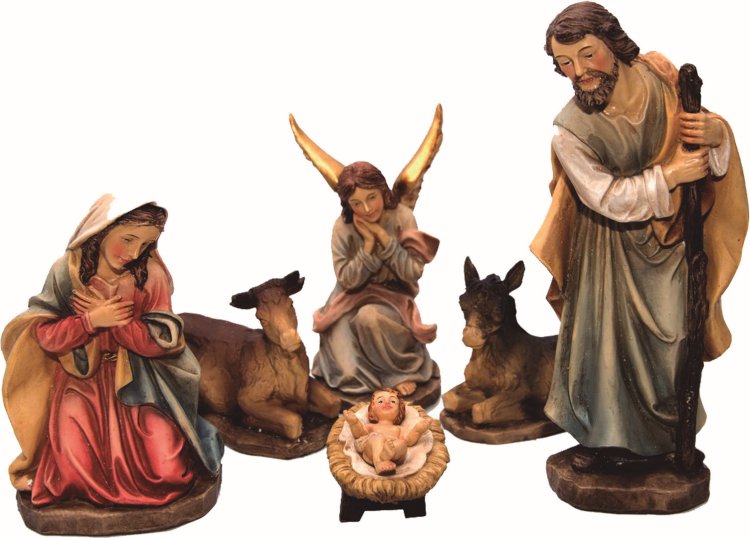 JUEGO NACIMIENTO RESINA 15CMS.