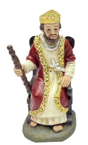 HERODES SENTADO RESINA 11CMS.