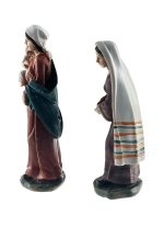 JUEGO 2 PASTORAS RESINA SURTIDOS 11CMS. (PRECIO JUEGO)