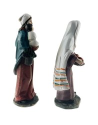 JUEGO 2 PASTORAS RESINA SURTIDOS 11CMS. (PRECIO JUEGO)