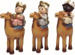 JUEGO REYES CAMELLO RESINA REDONDITO 9,5CMS.