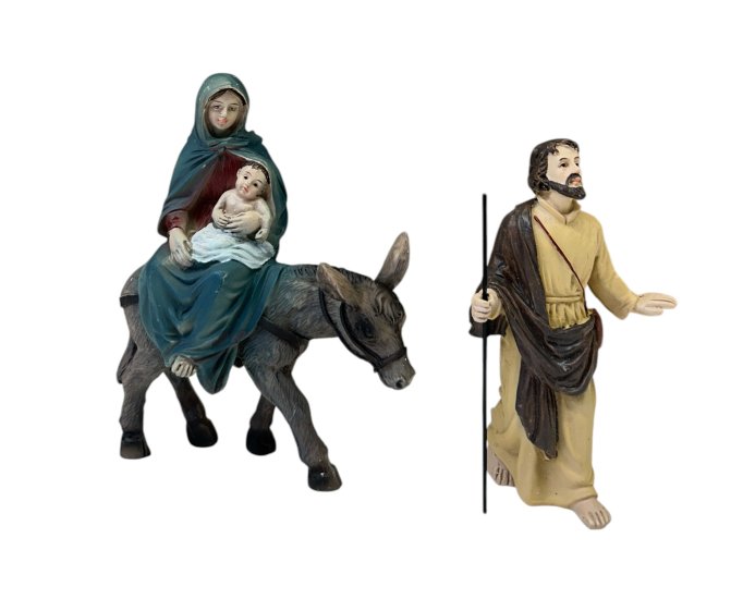 HUIDA DE EGIPTO RESINA 11CMS. (PRECIO JUEGO)