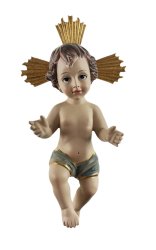 NIÑO JESUS RESINA CON PIEL 18CMS.