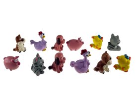 JUEGO 6 ANIMALES INFANTILES RESINA 2,5-3CMS SURT. (PRECIO JUEGO)